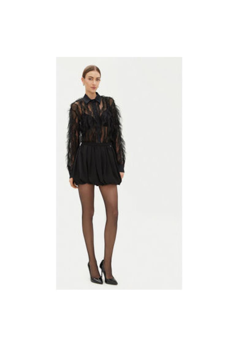 Camasa dama -  305062666 - Viscoza - Negru - Negru