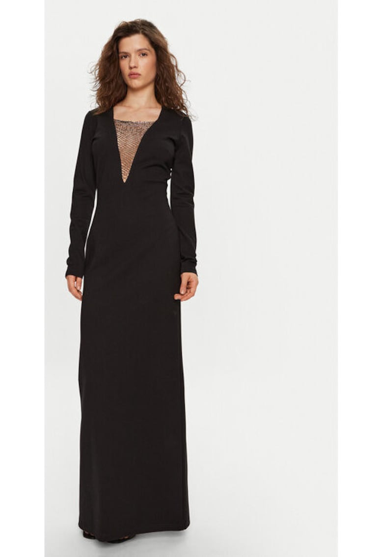 Rochie dama -  304549168 - Viscoza/Poliamida - Negru - Negru