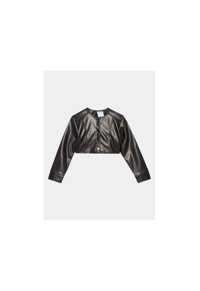 Geaca fete -  302108367 - Piele ecologica - Negru - Negru