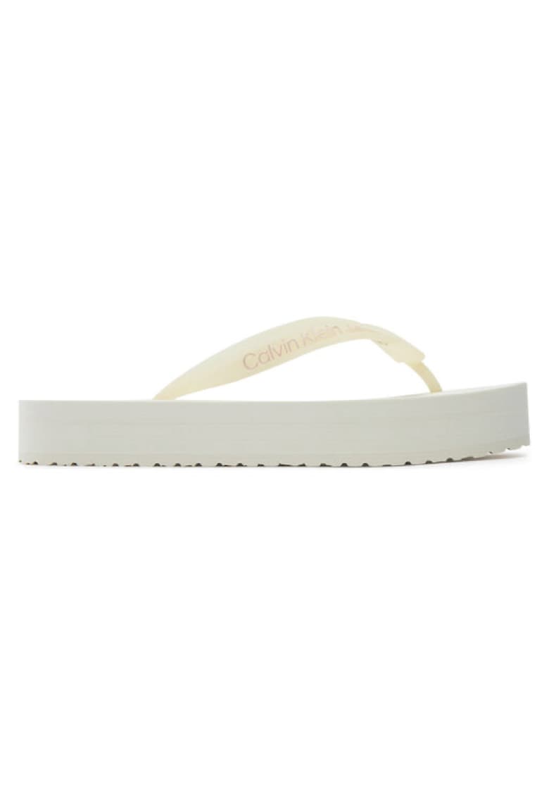Papuci flip-flops pentru femei - YW0YW01620-0GG - Alb - Alb