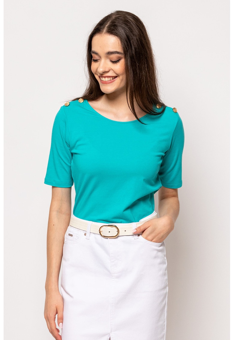 Oferte la Tricou slim fit Morza - Turcoaz