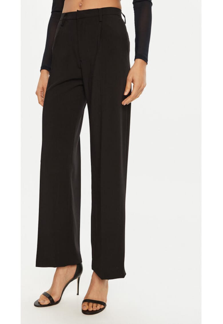 Pantaloni dama -  304923432 - Poliester - Negru - Negru