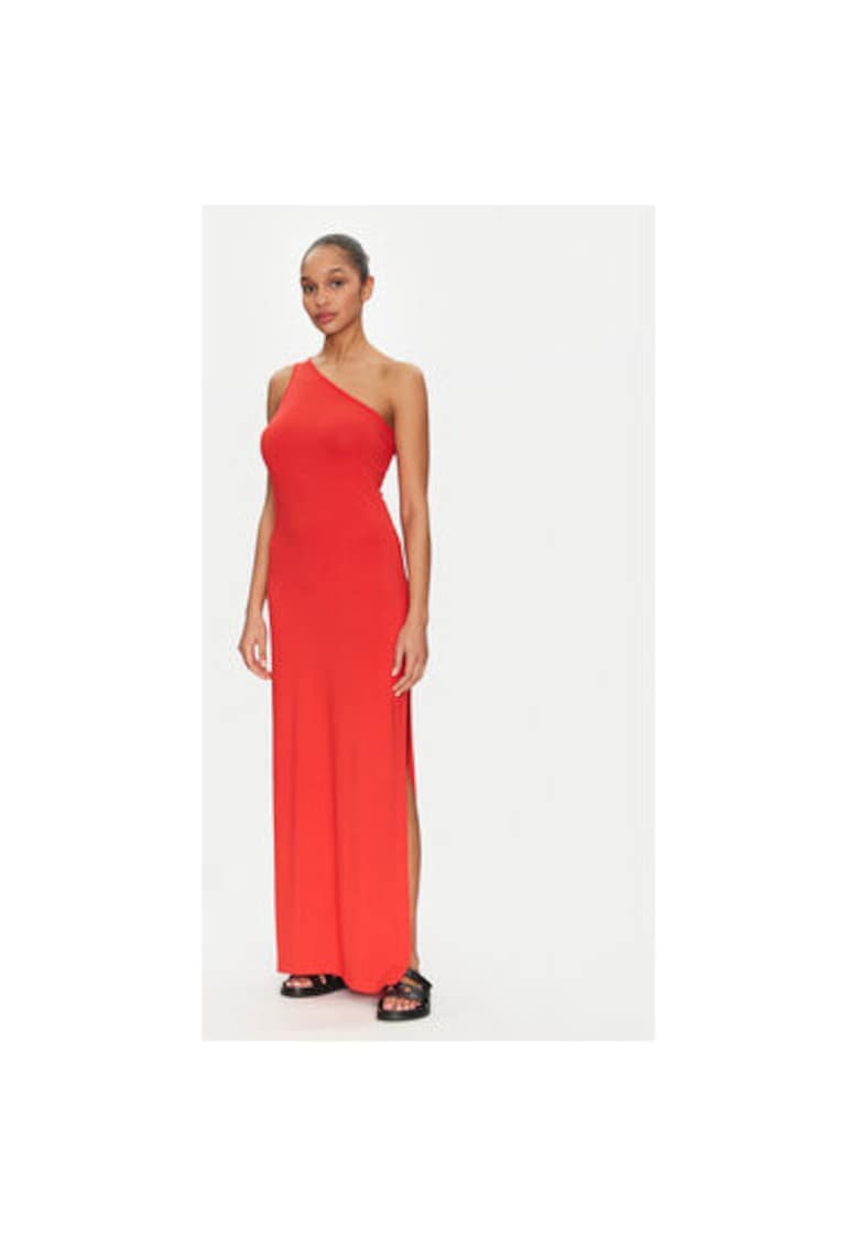 Rochie dama -  305002167 - Viscoza - Portocaliu - Portocaliu