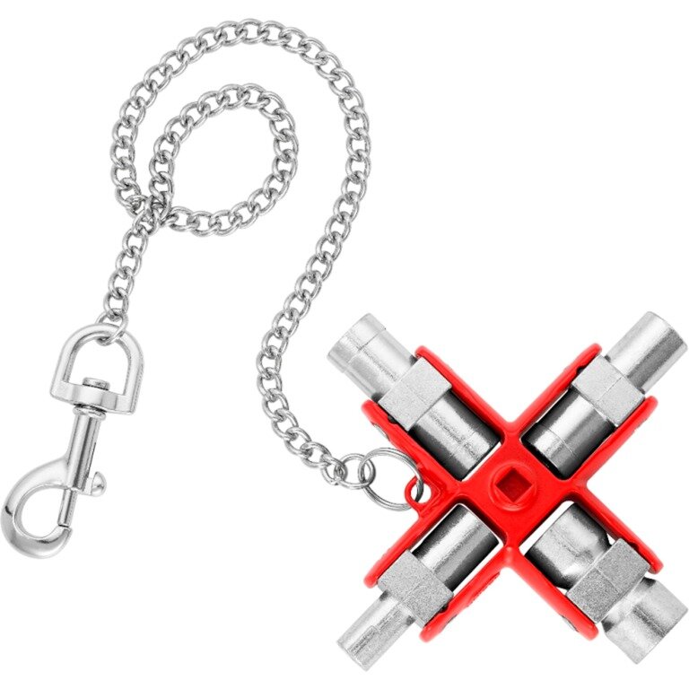 universal key 00 11 06, socket wrench (silver/red, for common cabinets and locking systems)