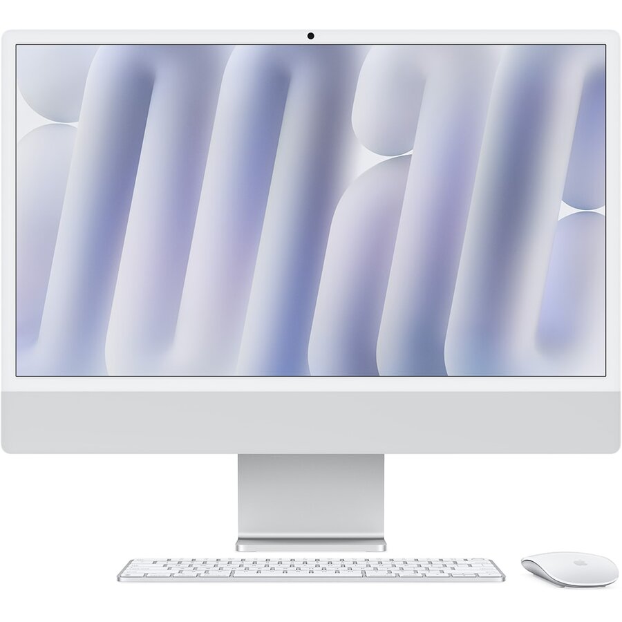 Sistem All in One iMac 24 inch IPS M4 10-Core 16GB 256GB SSD macOS Silver