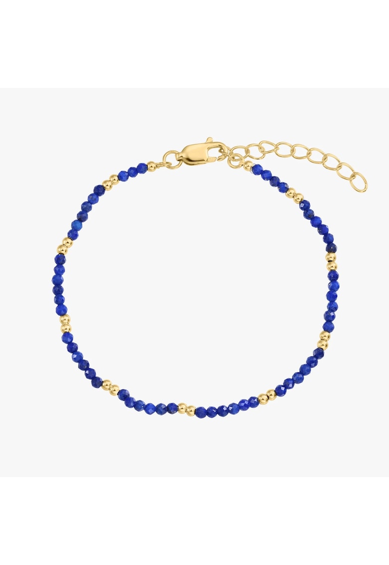 Bratara din argint Golden SummerScape - Lapis Lazuli - 16-19 cm