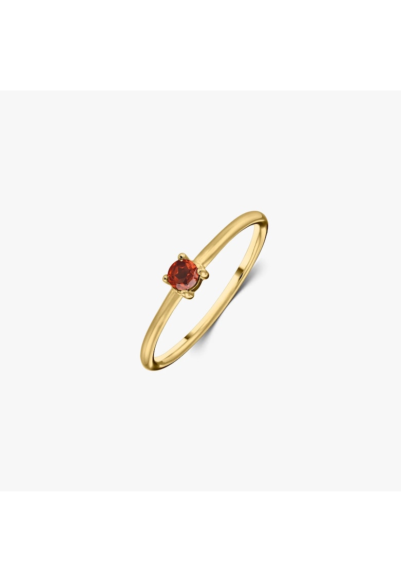 Inel din argint Birthstone Golden January - Granat