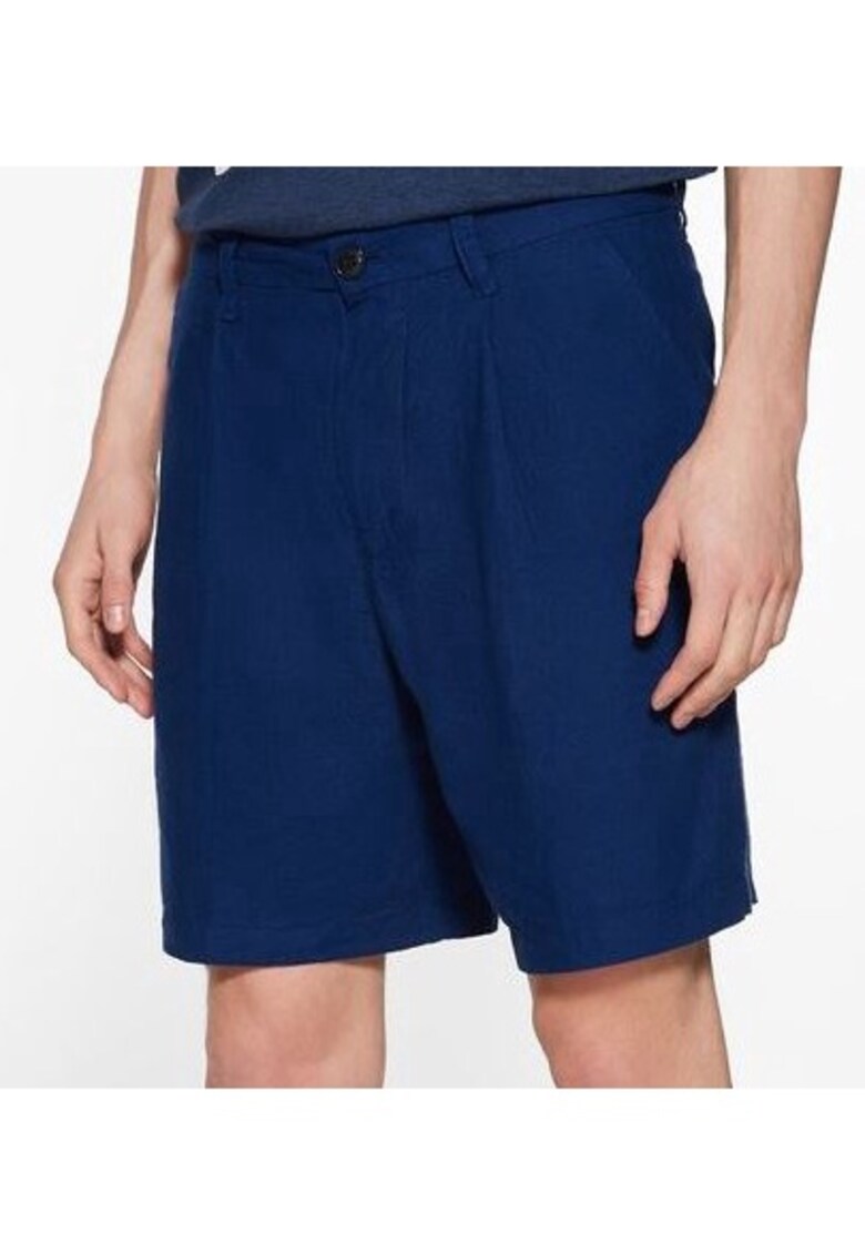 Pantaloni Scurti Din Amestec De In