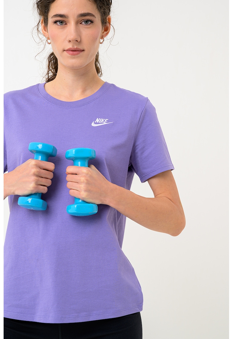 Tricou cu decolteu la baza gatului Sportswear Club Essentials - Violet/Lila
