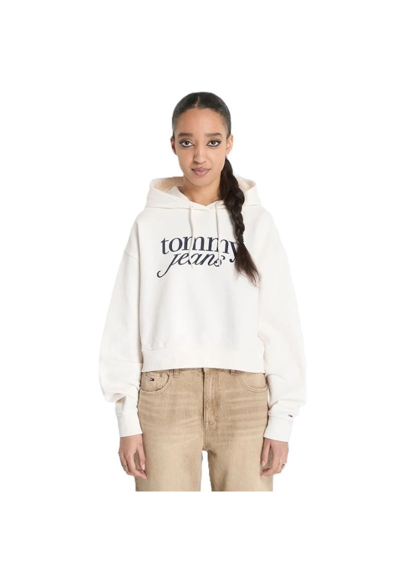 Bluza  pentru Femei - tjw rlx crp script hoodieext - DW0DW20306-YBH - Alb - Alb
