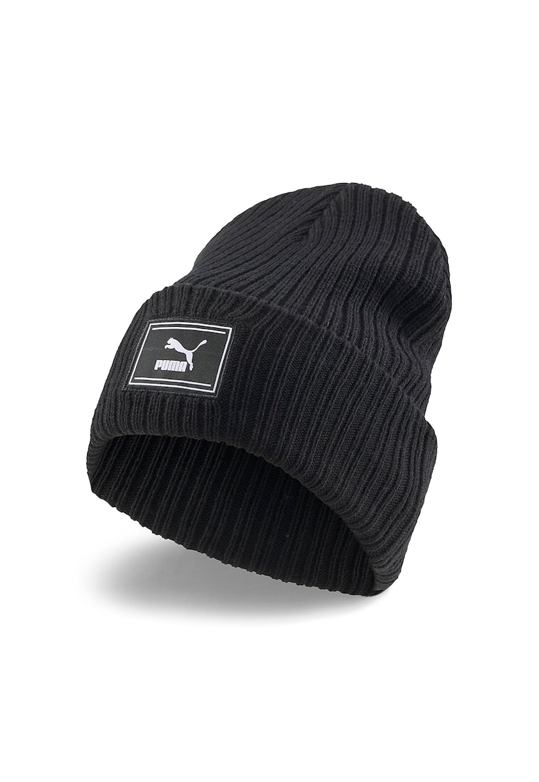 Caciula striata cu logo Prime - Negru stins