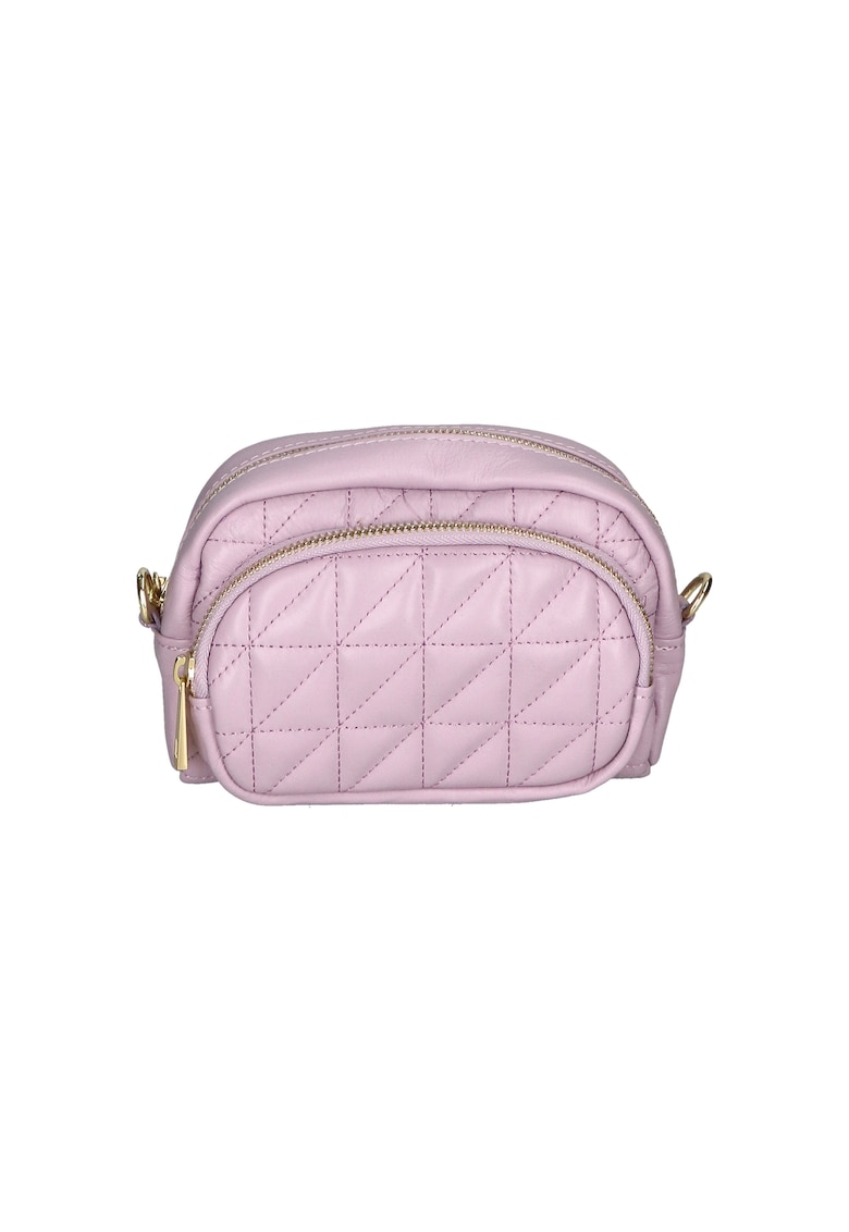 Geanta crossbody cu buzunar frontal cu fermoar - Lila