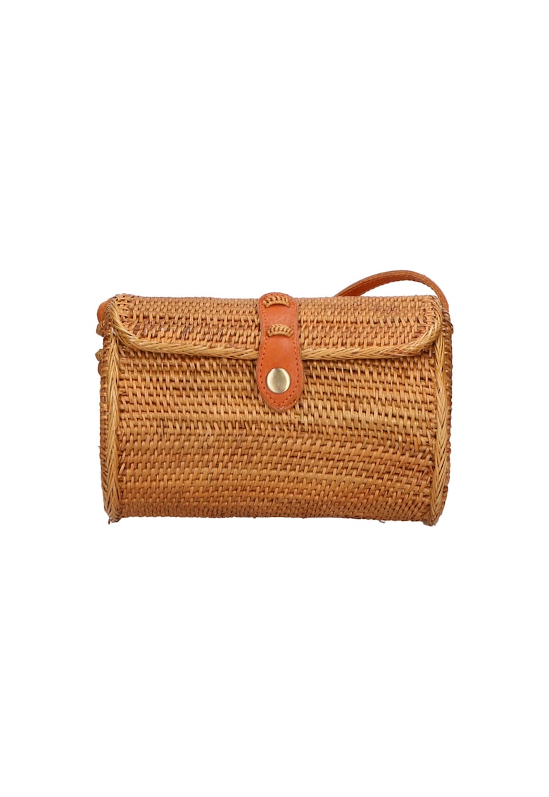 Geanta crossbody din rattan - realizata manual - Multicolor