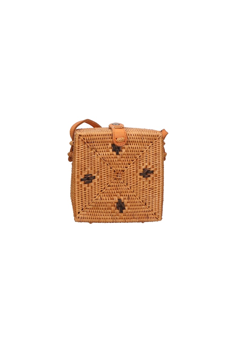 Geanta crossbody din rattan - uni - Multicolor