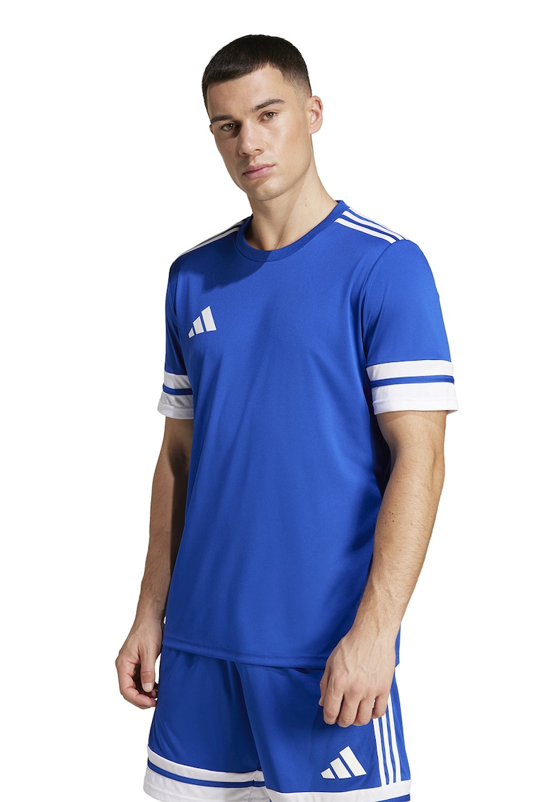 Tricou cu logo - pentru fotbal - Alb/Albastru royal