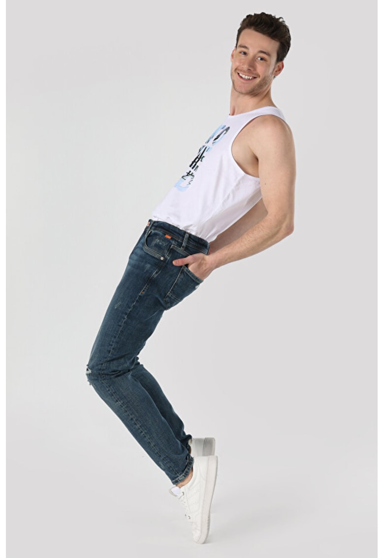 Pantaloni De Barbati Albastru SlimFit 041 DANNY