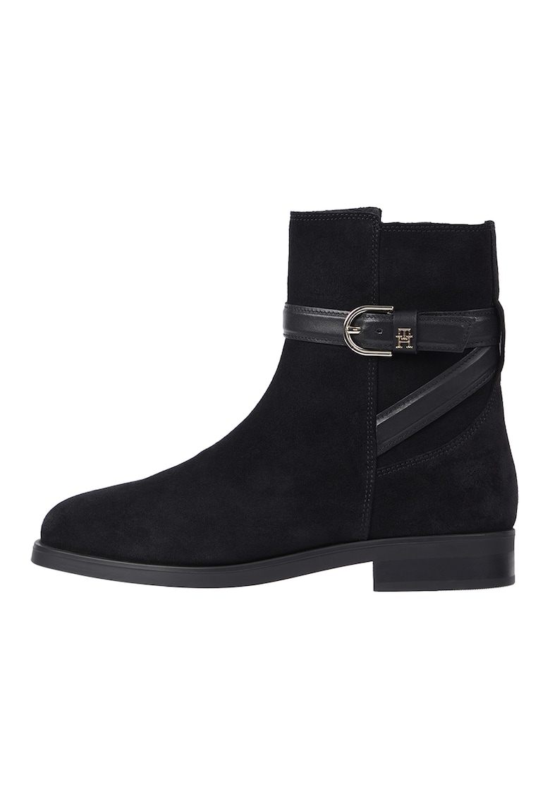 Ghete de piele intoarsa - Negru
