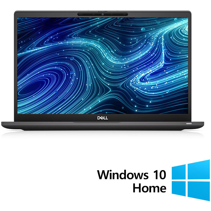 Laptop Refurbished Latitude 7320 FHD 13.3 inch Intel Core i5-1135G7 8GB 256GB SSD Windows 10 Home Black