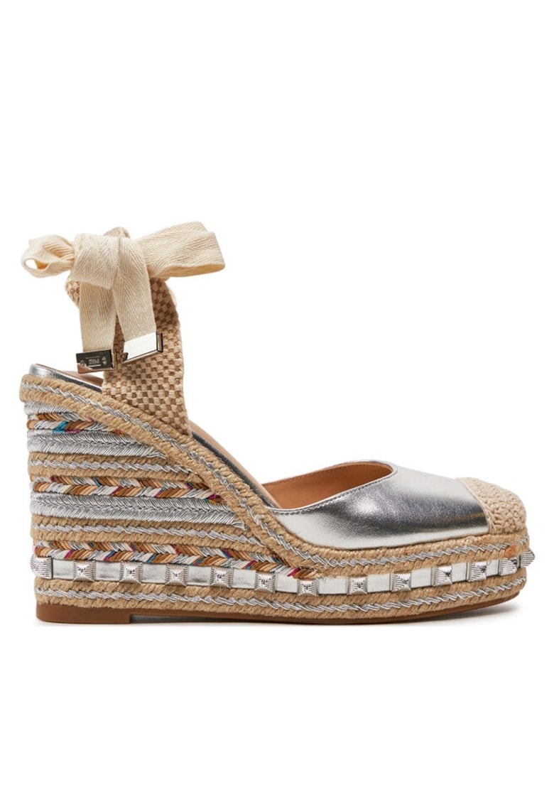 Sandale dama  303771256 - Piele intoarsa - Argintiu
