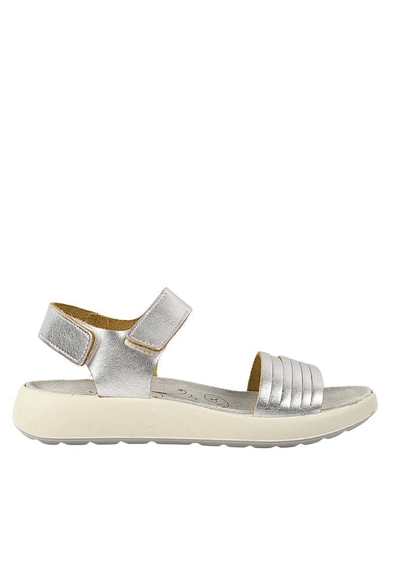 Sandale casual - dama -  757081 argintiu - piele naturala - Argintiu