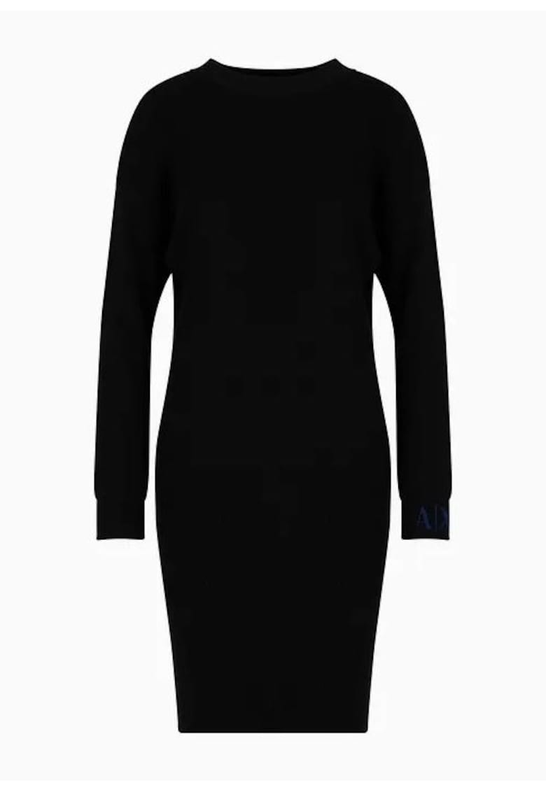 Rochie -  Lana/Acril - Negru - Negru