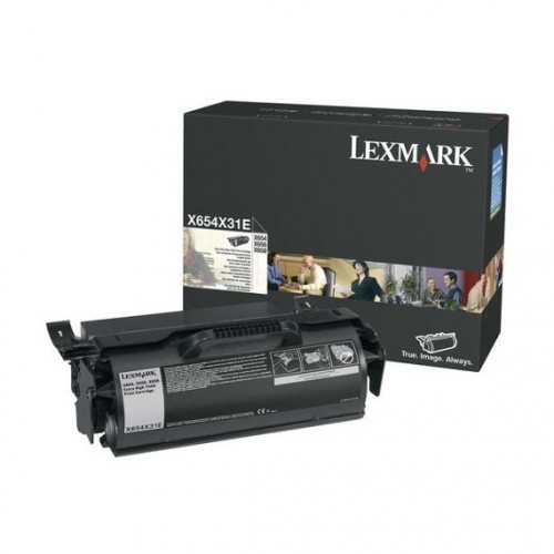 Cartus toner X654X31E, black