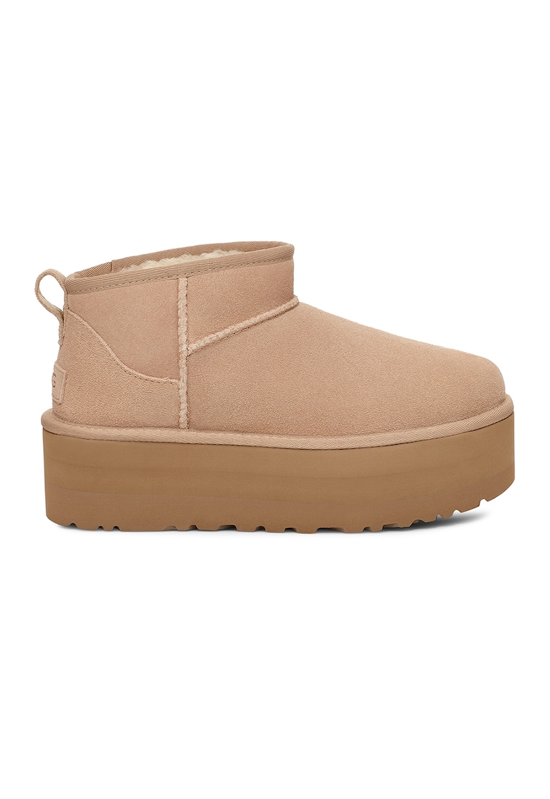Ghete slip-on de piele intoarsa Classic Ultra Mini - Maro deschis