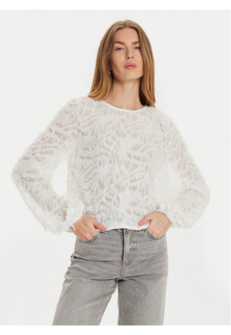 Bluza dama -  304386541 - Poliester reciclat/Poliester - Alb - Alb