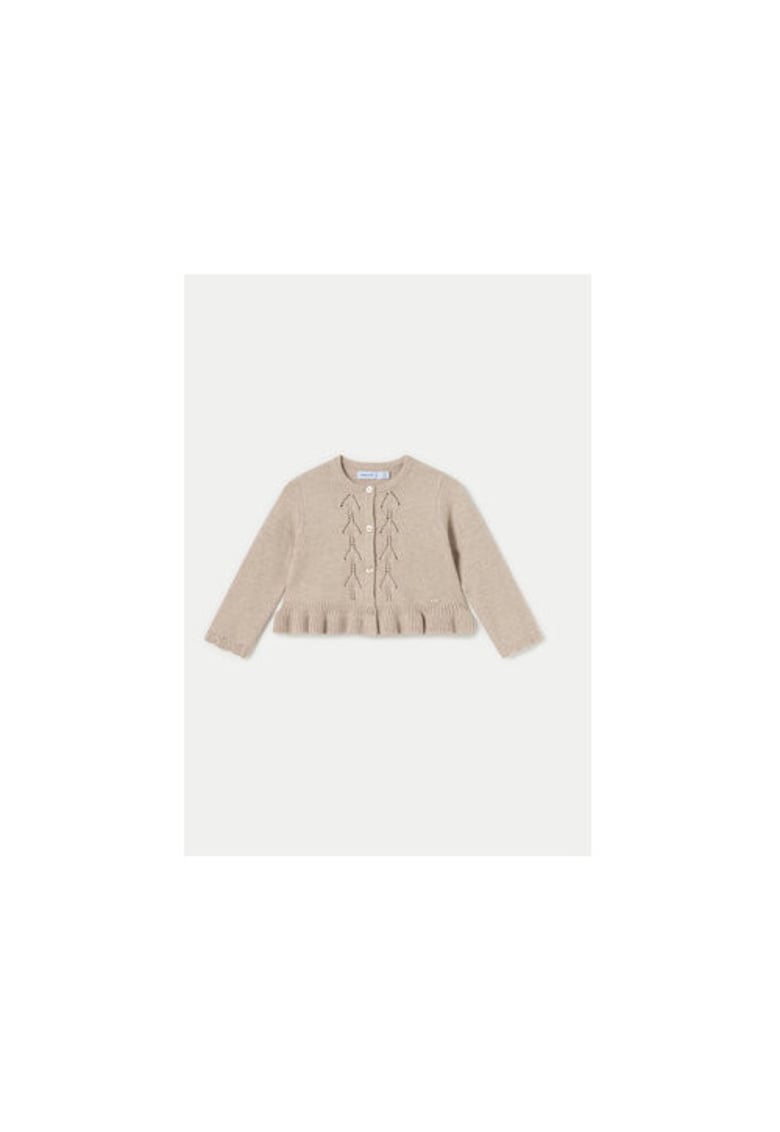 Cardigan fete -  304295386 - Viscoza/Poliester/Poliamida - Bej - Bej