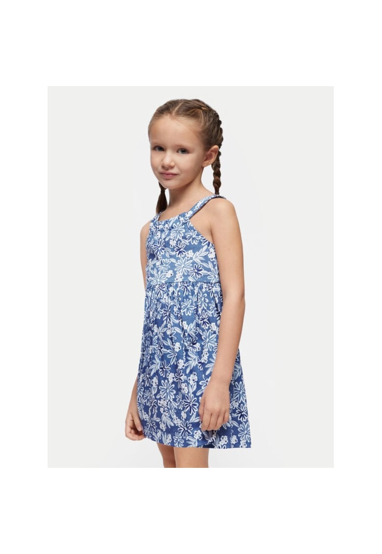 Rochie fete -  141249 - Albastru - Bumbac