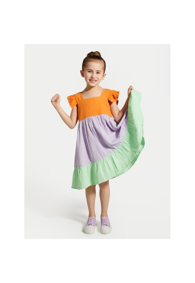 Rochie fete -  50015 - Multicolor - Bumbac