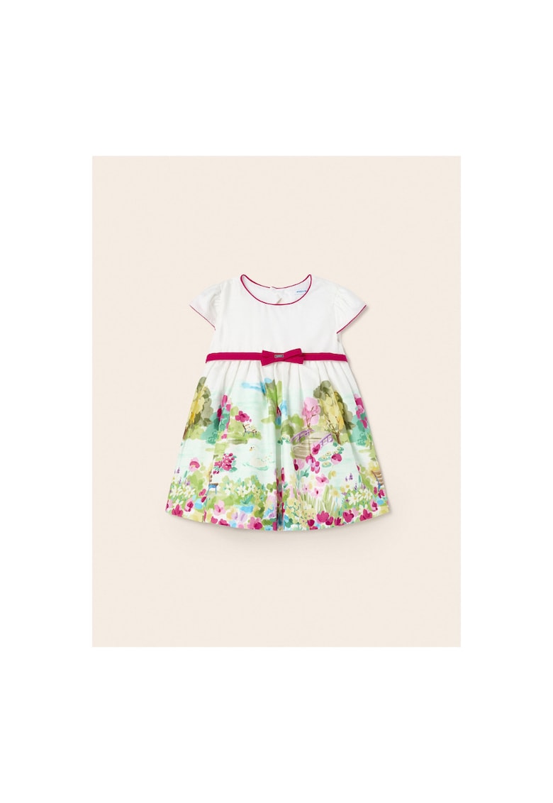 Rochie fete -  302066476 - Bumbac - Alb - Alb