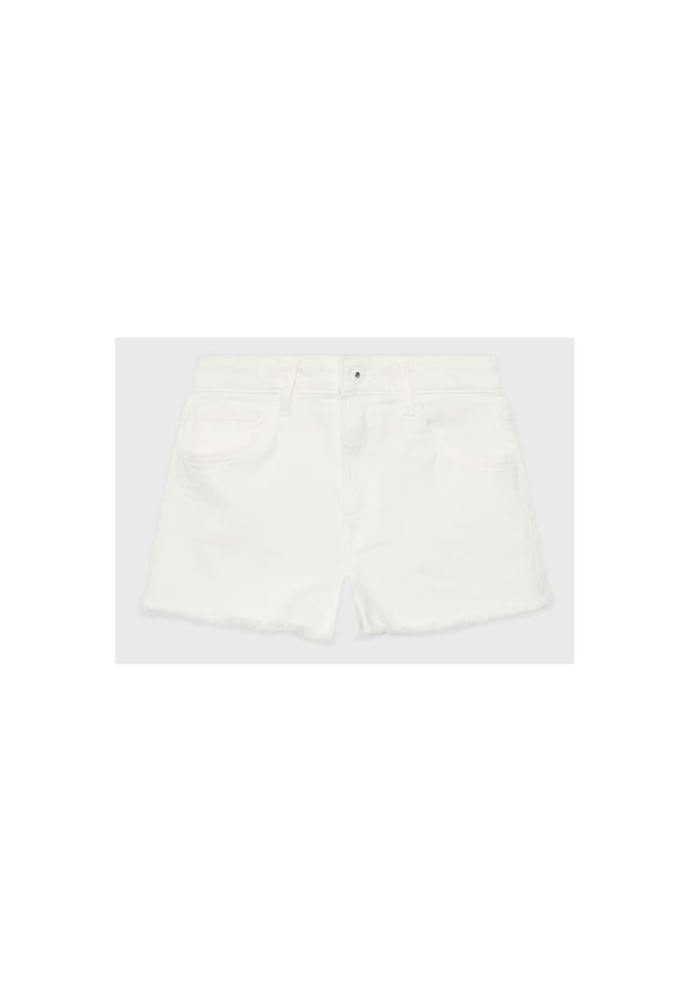 Pantaloni scurti copii -  Bumbac - Alb - Alb