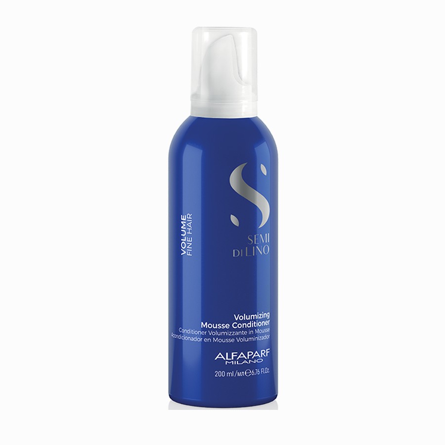 Spuma balsam pentru volum Alfaparf Semi di Lino Volumizing Mousse Conditioner (Gramaj: 200 ml)