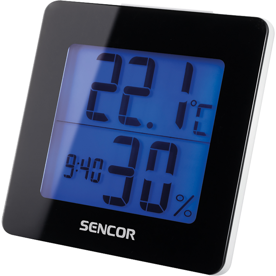 Termometru Sencor SWS 1500 B, functie desteptator, negru