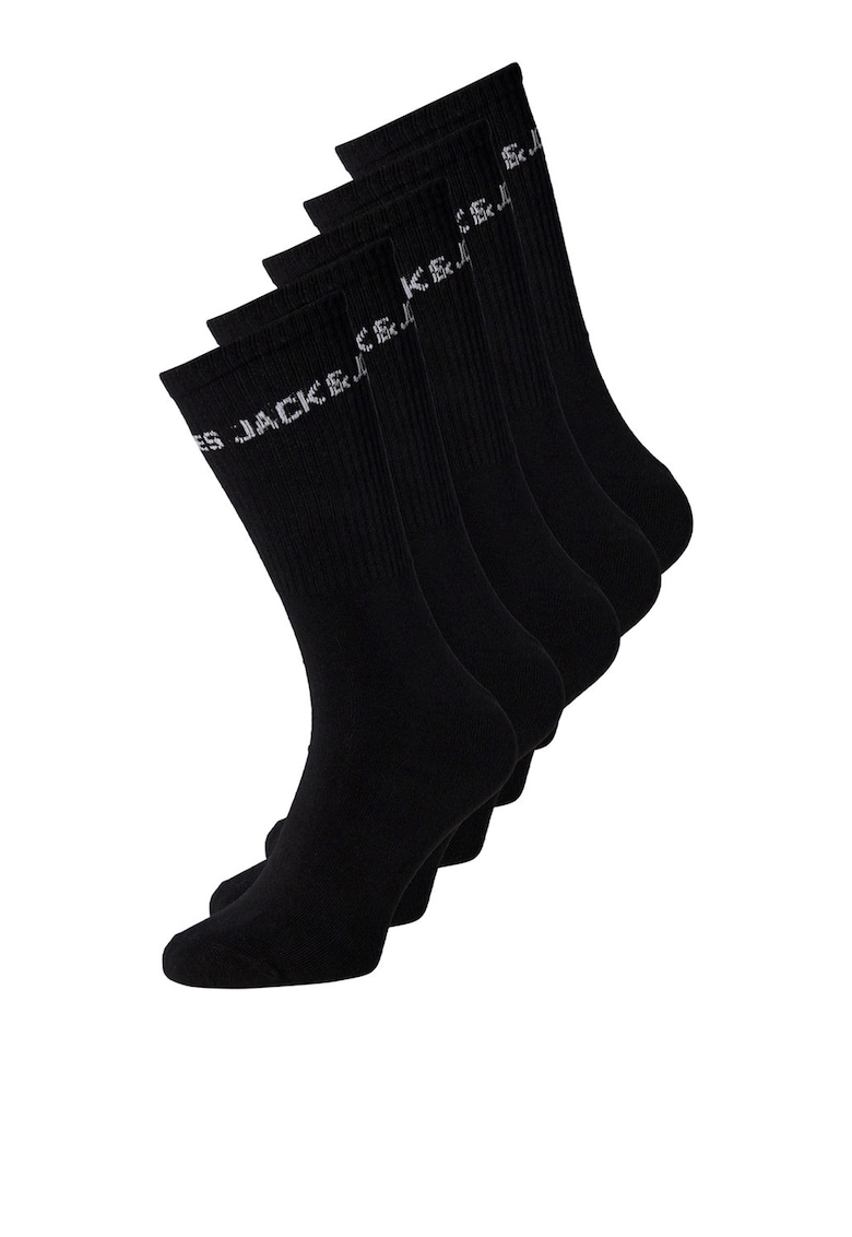 Set de sosete din amestec de bumbac - pentru tenis - 5 perechi