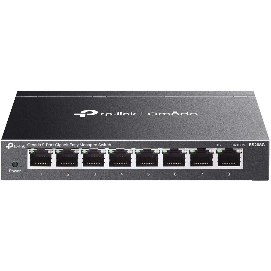 Switch Omada ES208G Managed L2 Gigabit Ethernet (10/100/1000) Negru