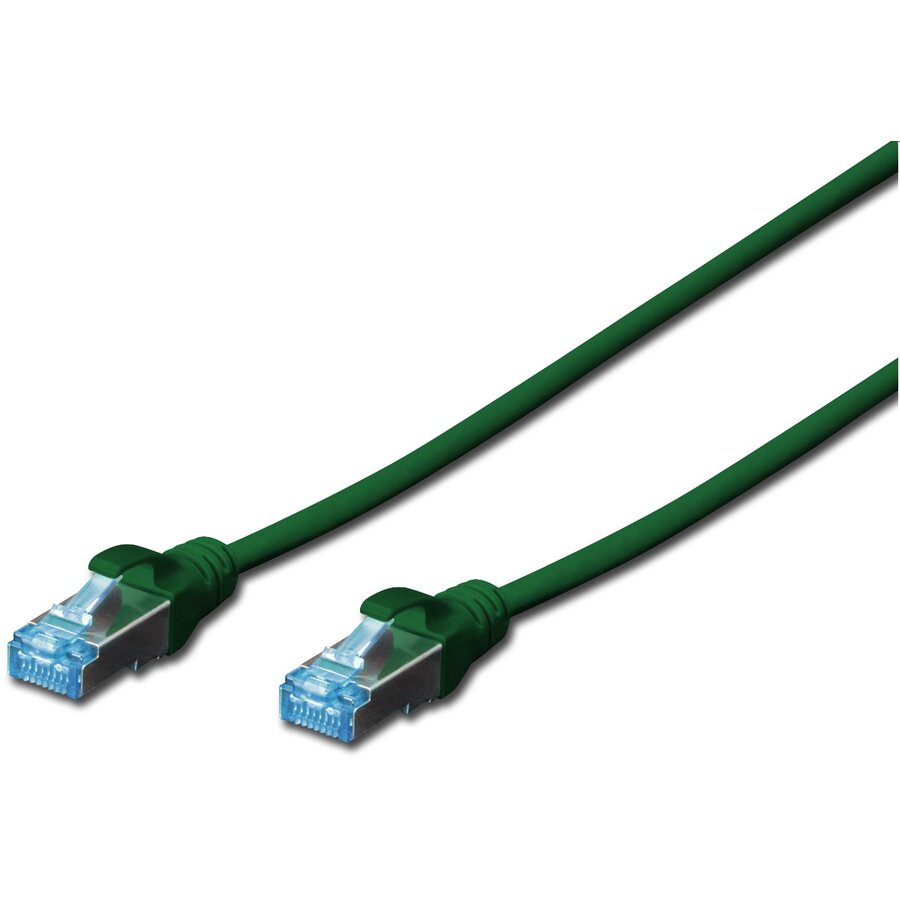 Cablu Retea SF/UTP Cat 5E 1m Green