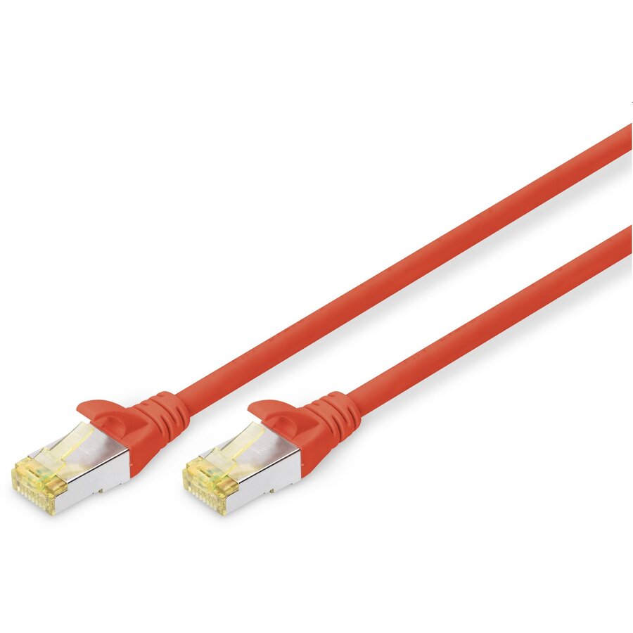 Cablu Retea S/FTP Cat 6A 1m Red