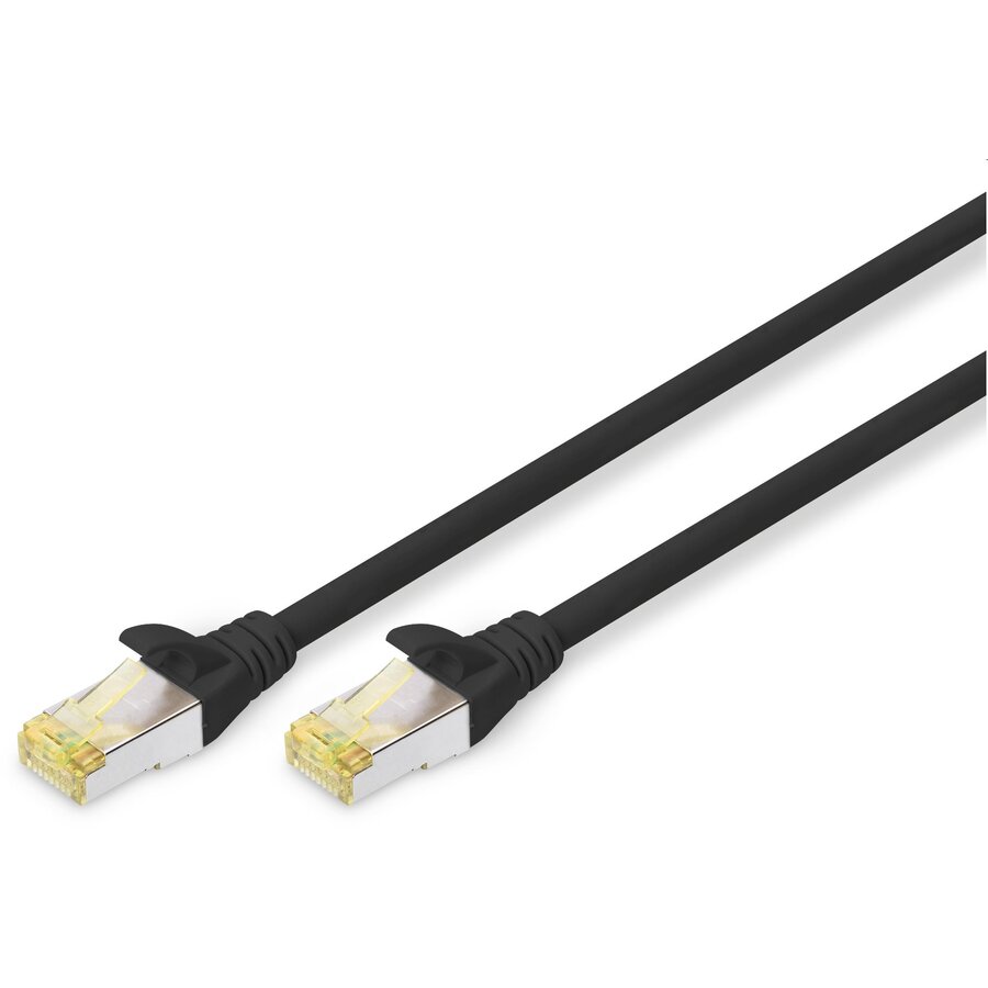 Cablu Retea S/FTP Cat 6A 1m Black