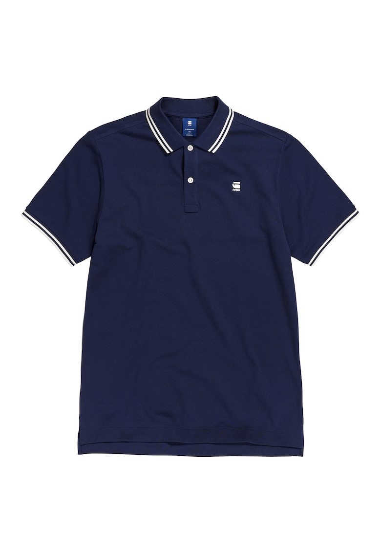 Tricou polo slim fit Dunda 2 - Albastru inchis