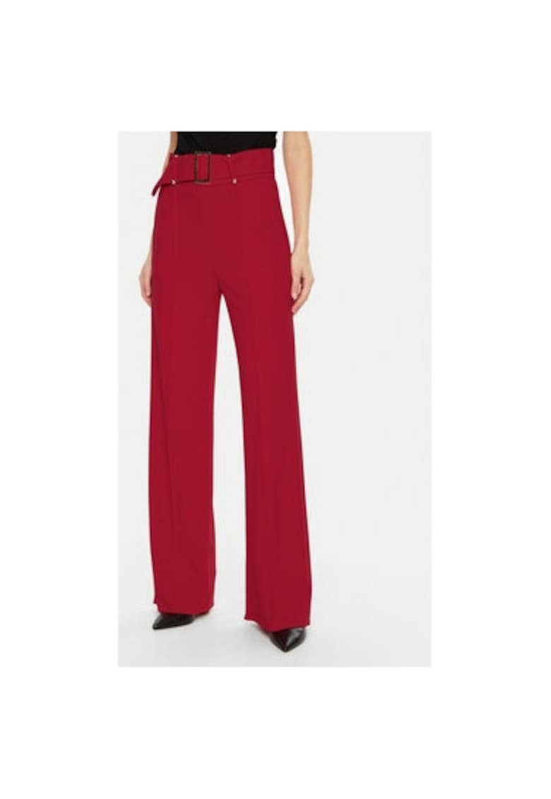 Pantaloni dama -  305119360 - Poliester - Negru - Negru