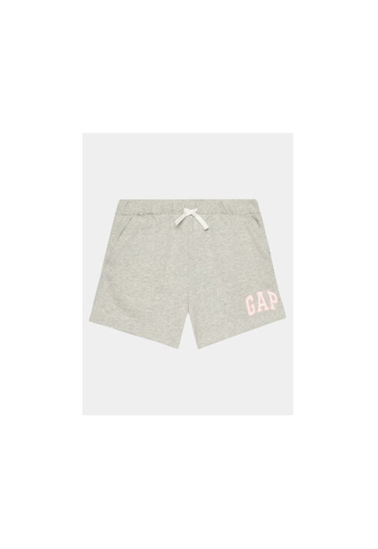 Pantaloni scurti fete -  304145254 - Bumbac/Poliester - Gri - Gri
