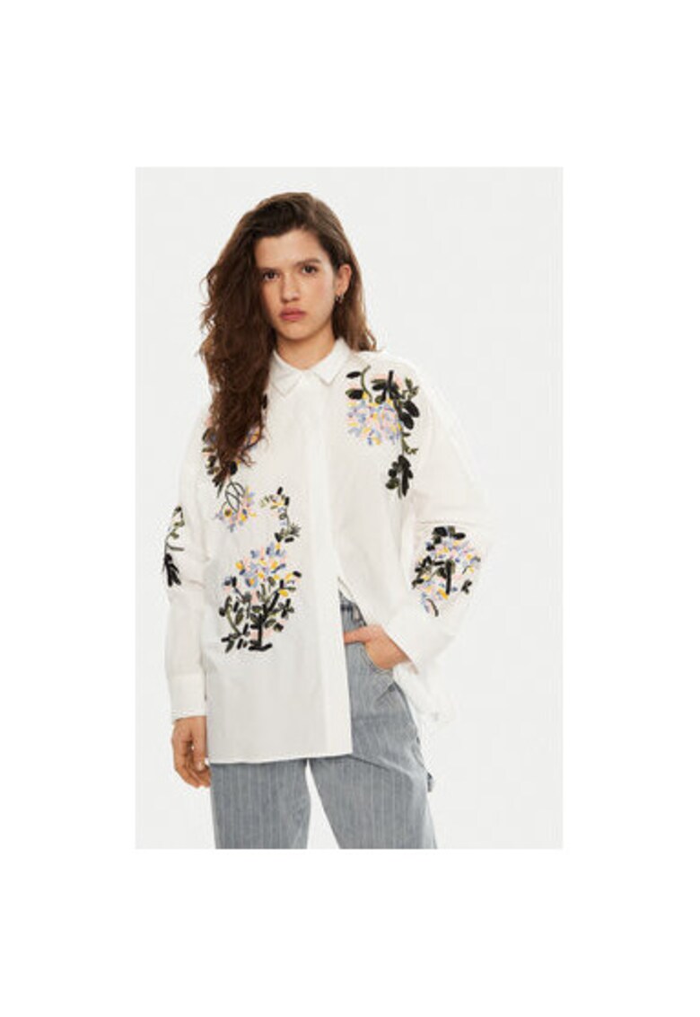 Camasa dama -  304891304 - Bumbac - Alb - Alb