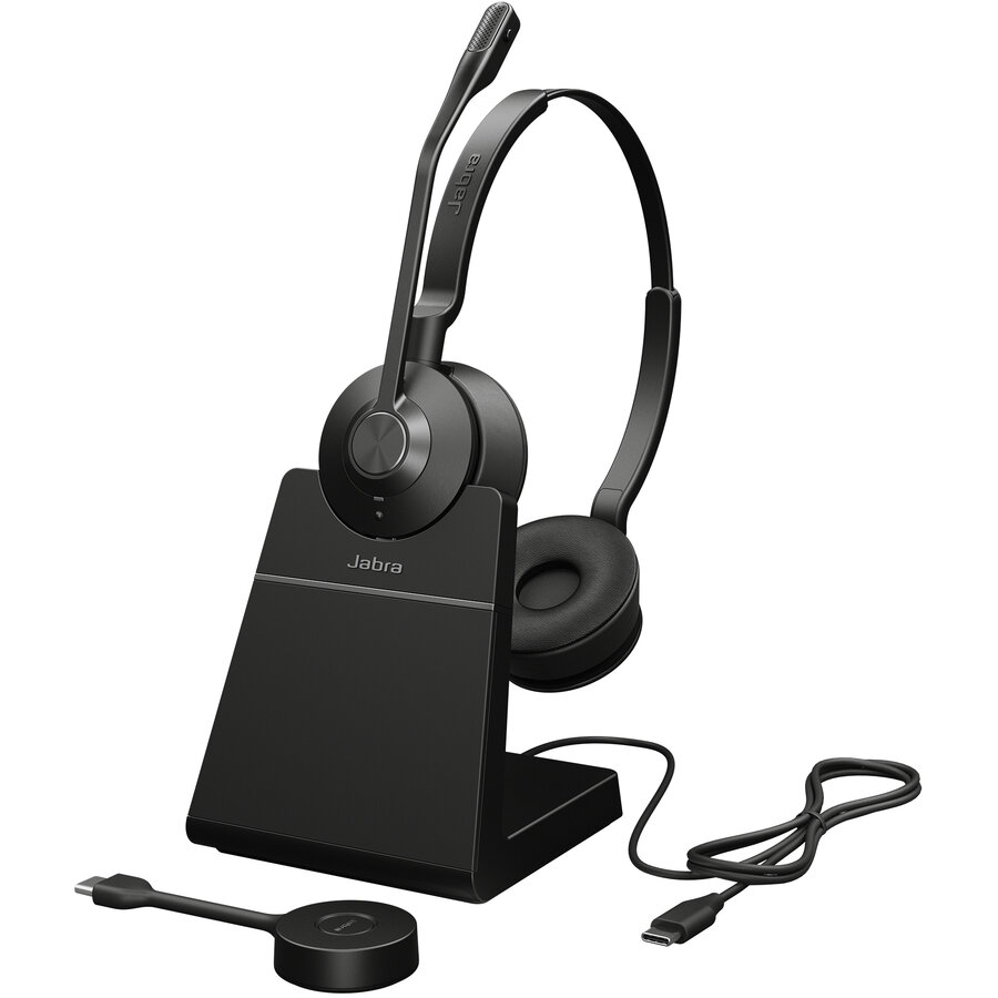 Casti Engage 55 SE UC Stereo Link400 C Stand Negru