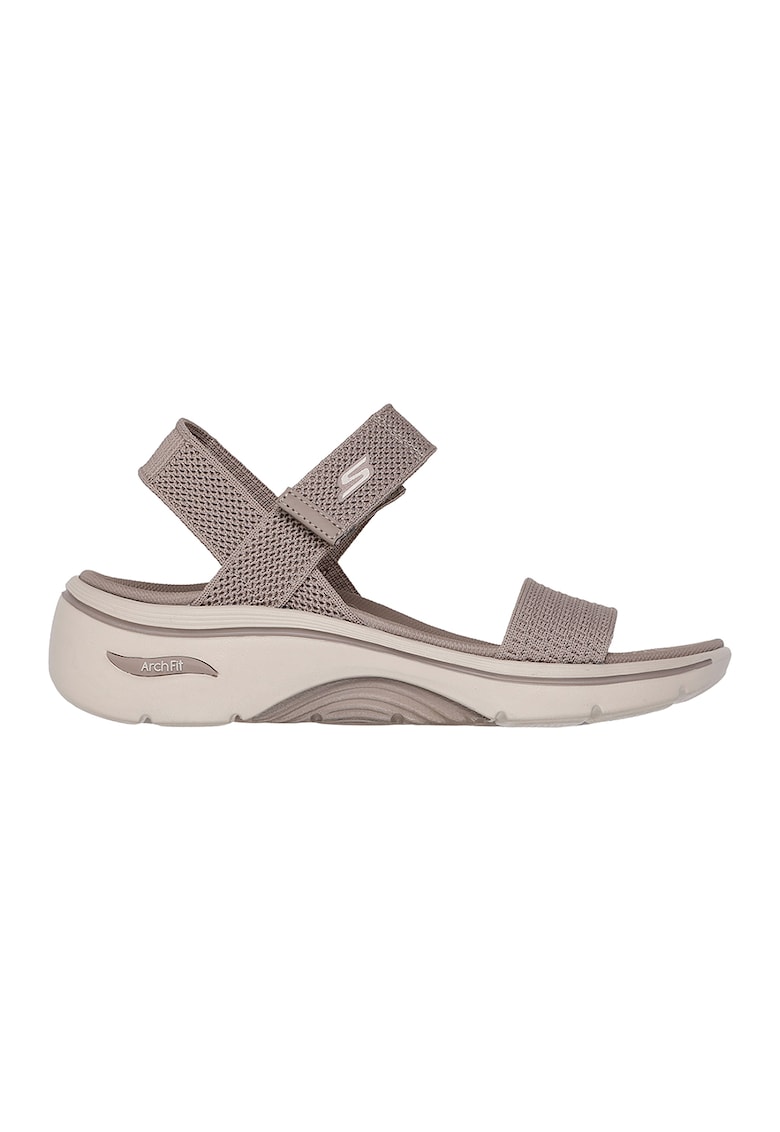 Sandale din material textil Go Walk Arch Fit - Maro taupe