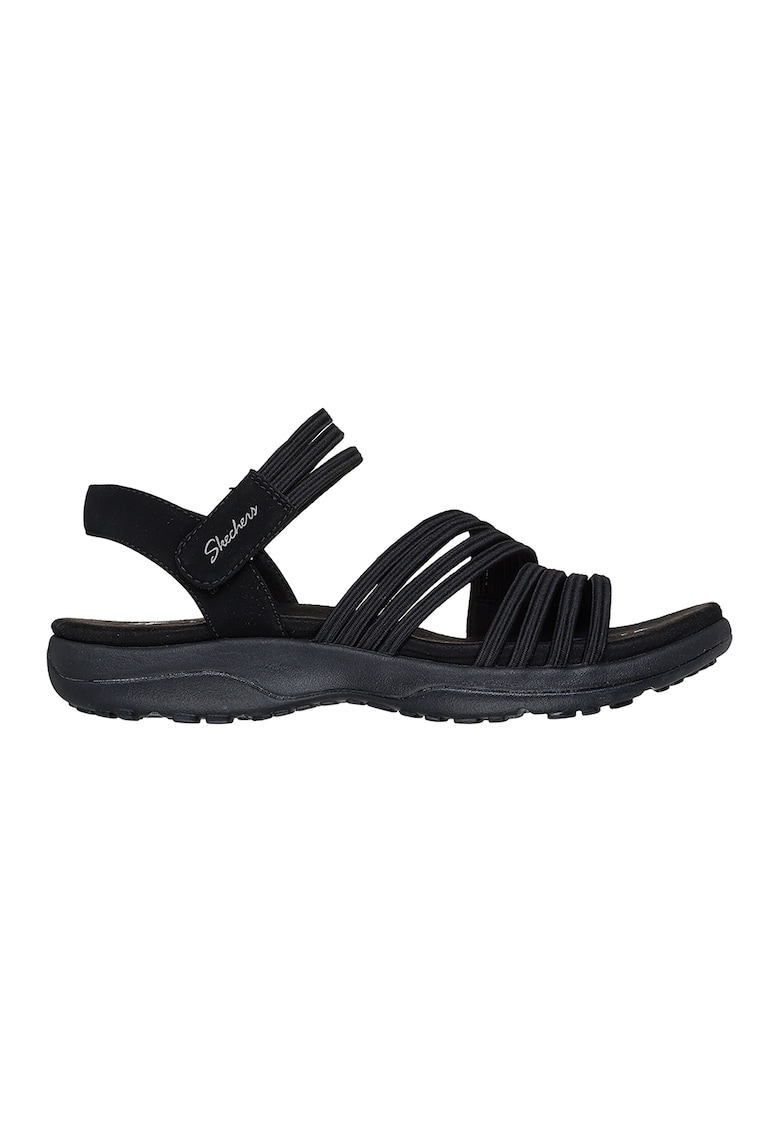Sandale slim cu inchidere velcro Reggae - Negru