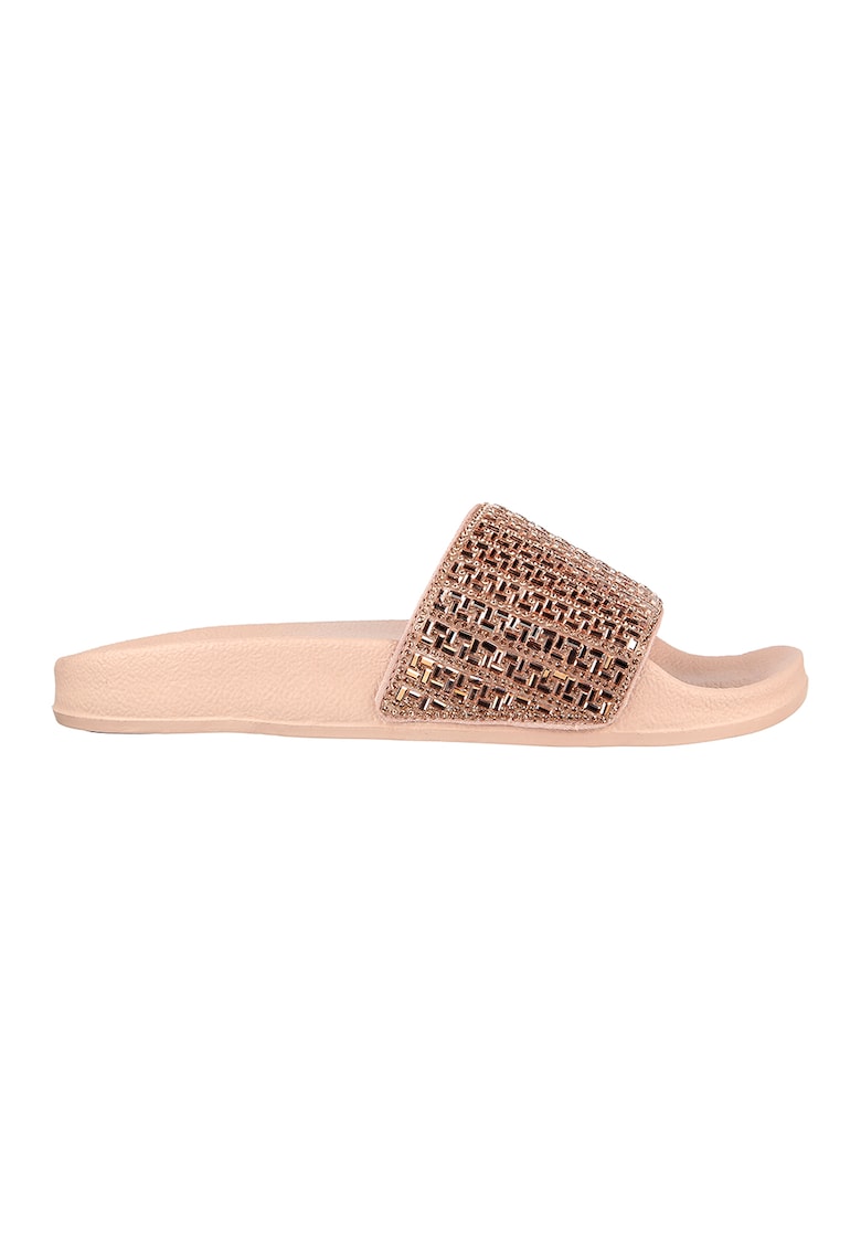 Papuci stralucitori Pop Ups - New Spark - Auriu/Piersica
