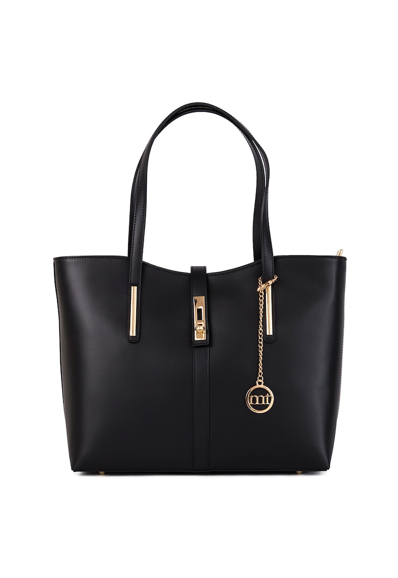 Geanta shopper de piele Como - Negru
