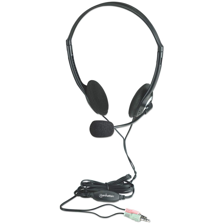 Casti stereo Economy Manhattan 164429, cu microfon
